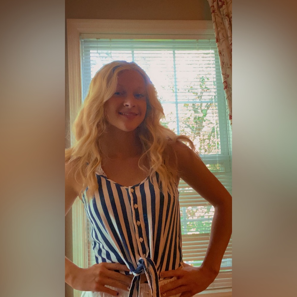 Striped beach shirt